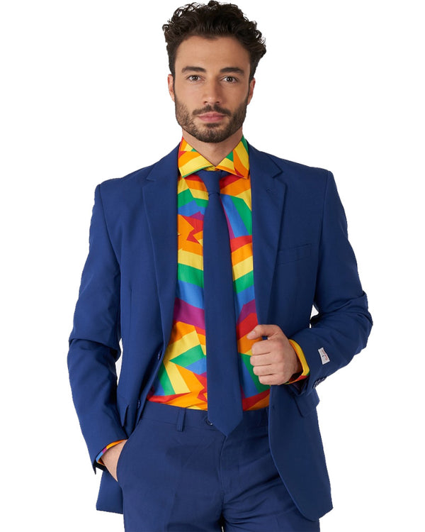 Opposuit Zig Zag Rainbow Mens Shirt