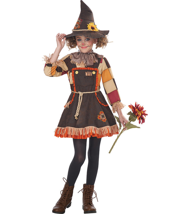 Patchwork Scarecrow Girls Costume