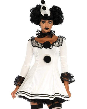 Pierrot Clown Womens Costume