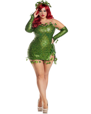 Poisonous Villain Womens Plus Size Costume