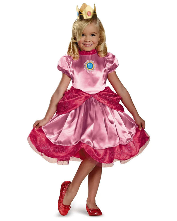 Super Mario Brothers Princess Peach Deluxe Toddler Costume