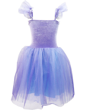 Princess Violet Velvet Dress with Tulle Skirt Girls Costume