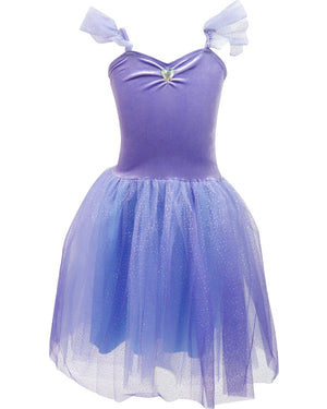 Princess Violet Velvet Dress with Tulle Skirt Girls Costume