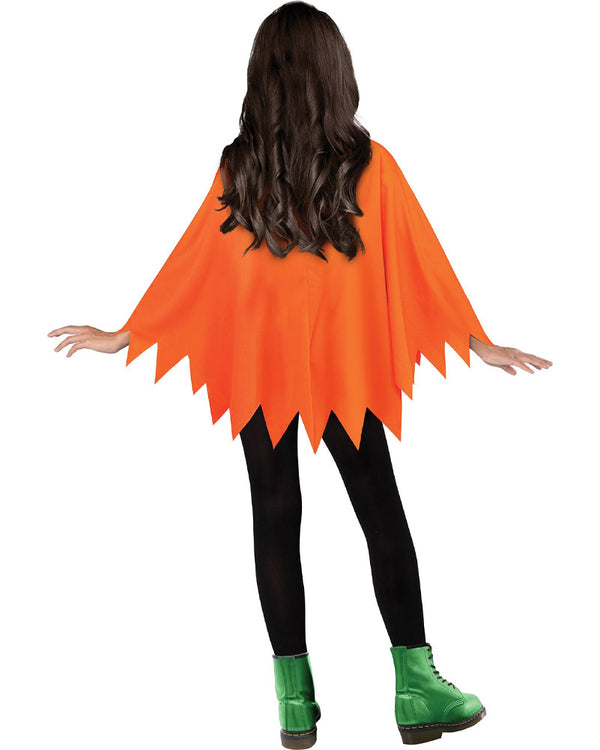 Pumpkin Kids Poncho