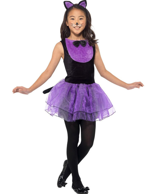 Purple Cat Tutu Dress Girls Costume