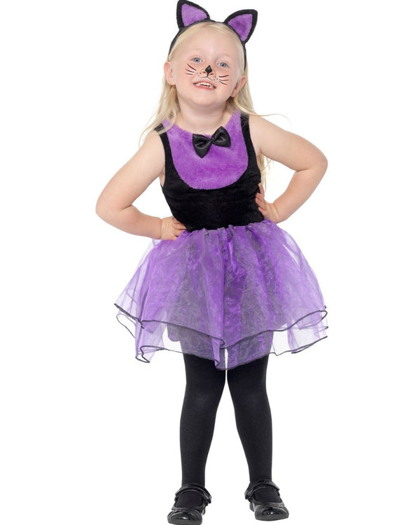 Purple Cat Tutu Dress Toddler Costume