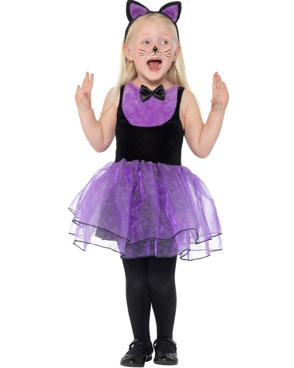 Purple Cat Tutu Dress Toddler Costume