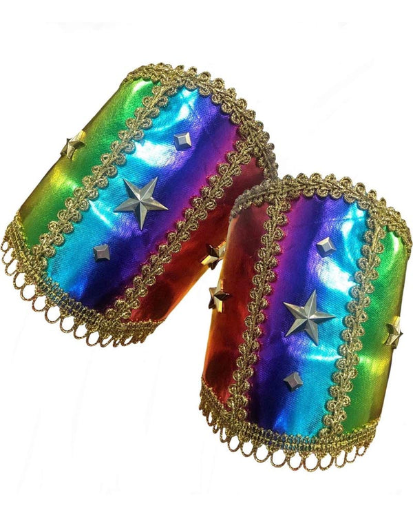 Rainbow Wrist Cuffs Pack of 2