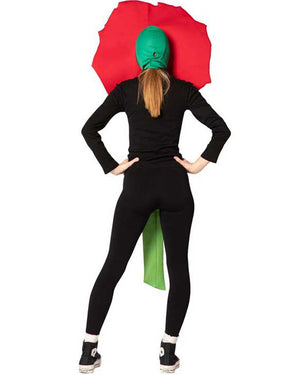 Red Rose Flower Adult Costume