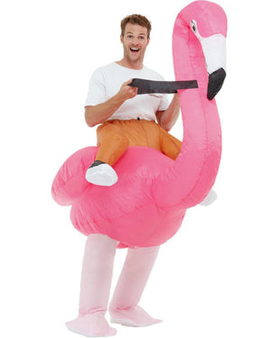 Ride Em Flamingo Inflatable Adult Costume