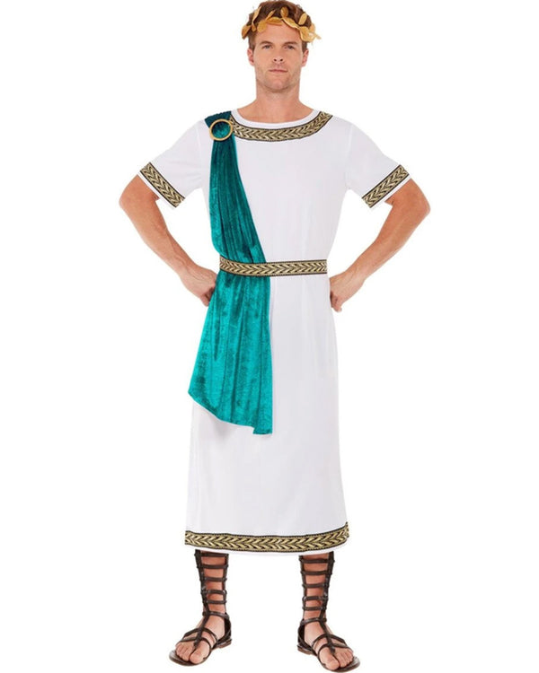 Roman Emperor Aqua Toga Deluxe Mens Costume