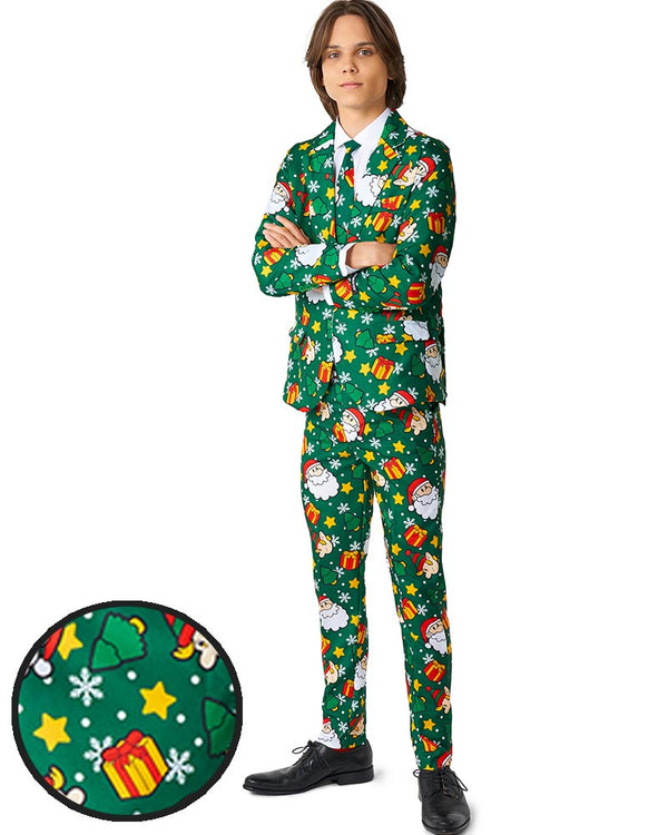 Santa Elves Green Boys Christmas Suitmeister