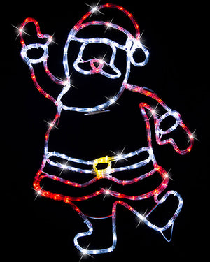 Santa Twinkle Christmas LED Ropelight 82cm