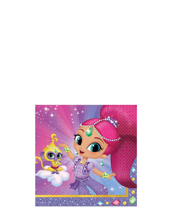 Shimmer and Shine Beverage Napkin Pack of 16