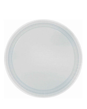 Silver 23cm Paper Plates Pack of 20