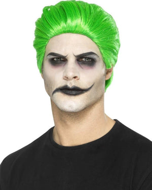 Slick Trickster Short Green Wig