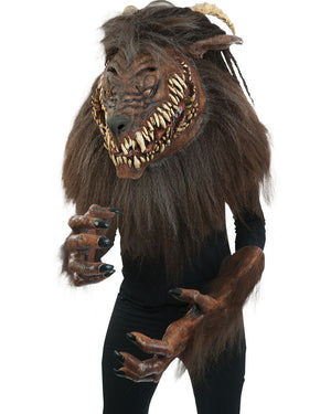 Snarling Werewolf Premium Puppet Mask