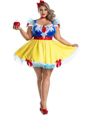 Snow Apple Princess Womens Plus Size Costume