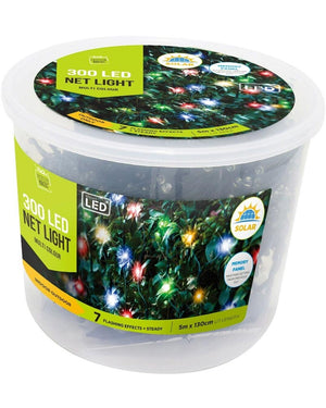 Solar Net Lights 300 Piece Multi Coloured