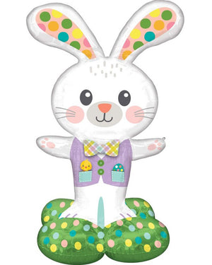 Spotted Easter Bunny AirLoonz Foil Balloon 116cm