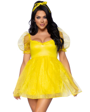 Sweetheart Babydoll Yellow Womens Costume