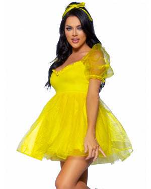 Sweetheart Babydoll Yellow Womens Costume