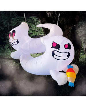 Tall Ghosts Candy Fight Lawn Inflatable 1.5m