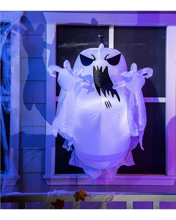 Tall Scary Ghost Breaking Out Lawn Inflatable 1.5m