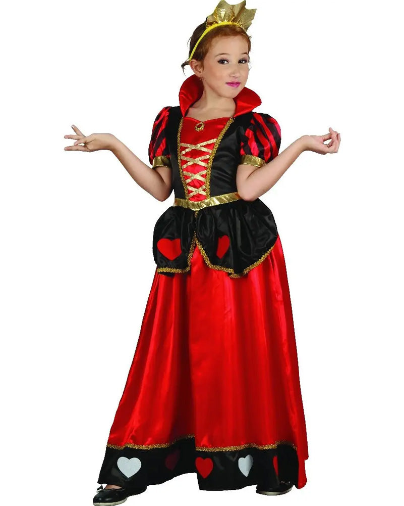 The Queen of Hearts Girls Costume