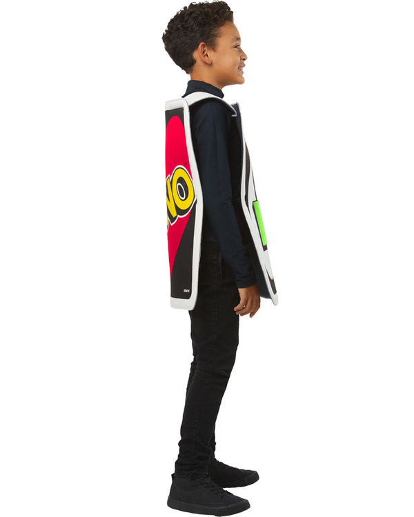 The Uno Draw Four Card Kids Costume