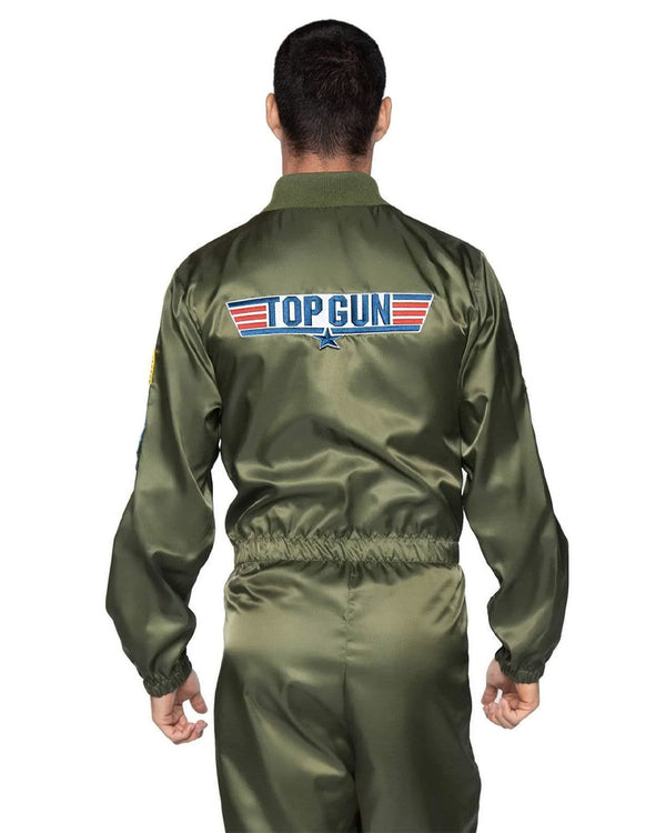 Top Gun Parachute Flight Suit Mens Costume