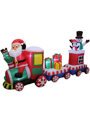 Train Light Up Christmas Inflatable 2.4m