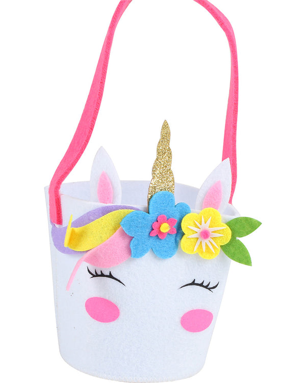 Unicorn Easter Felt Treat Bag 15cm