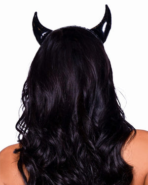 Vinyl Black Devil Horns