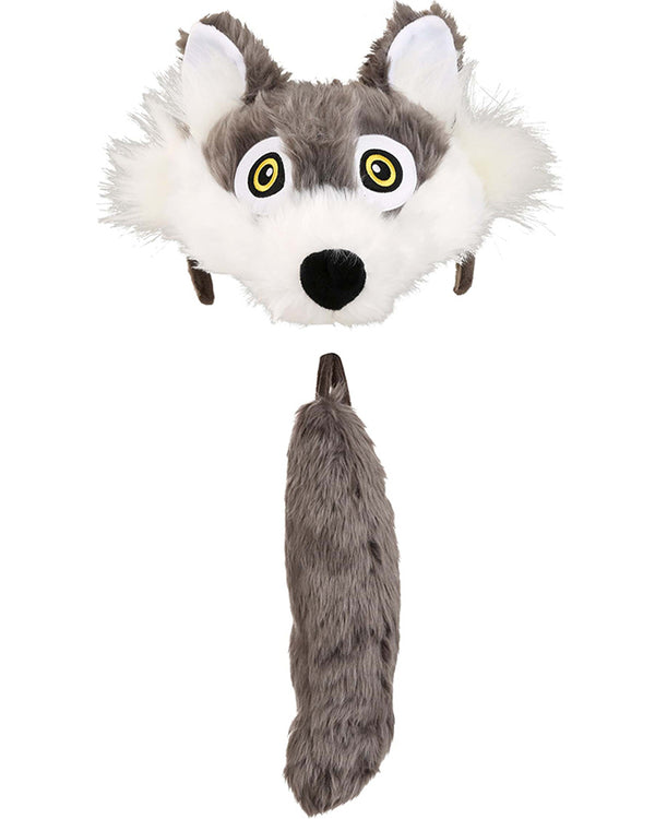 Wolf Plush Headband and Tail Deluxe Set